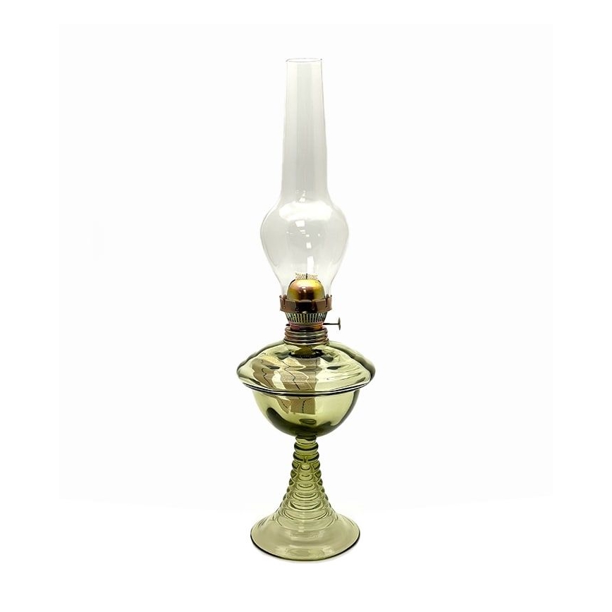Olielampe JASMÍNA 50 cm grøn
