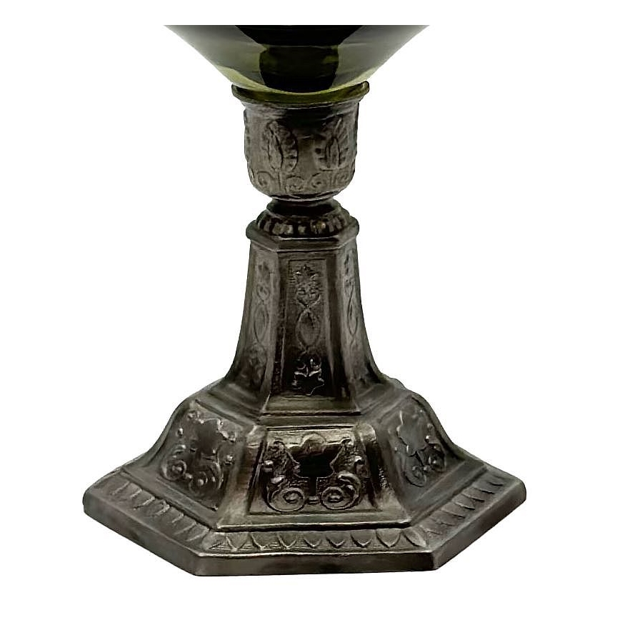 Olielampe KRASOMÍRA 42 cm grøn