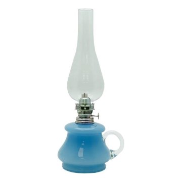 Olielampe TEREZA 34 cm lyseblå
