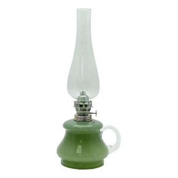 Olielampe TEREZA 34 cm skovgrøn