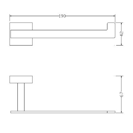 OMNIRES 8151BCR - Toiletrulleholder LIFT skinnende krom