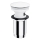 OMNIRES A706BM - CLICK-CLACK vaskafløb pr. 6,6 cm mat hvid