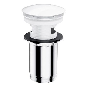 OMNIRES A706BP - Afløb til håndvask CLICK-CLACK diameter 6,6 cm skinnende hvid