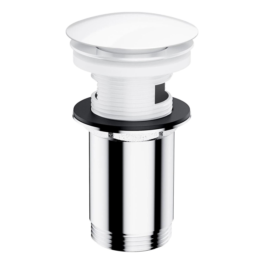 OMNIRES A706BP - Afløb til håndvask CLICK-CLACK diameter 6,6 cm skinnende hvid