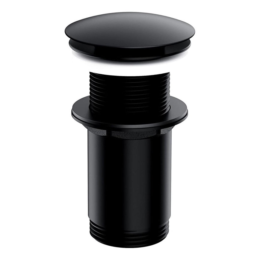 OMNIRES A716BL - Afløb til håndvask CLICK-CLACK diameter 6,6 cm semi-mat sort