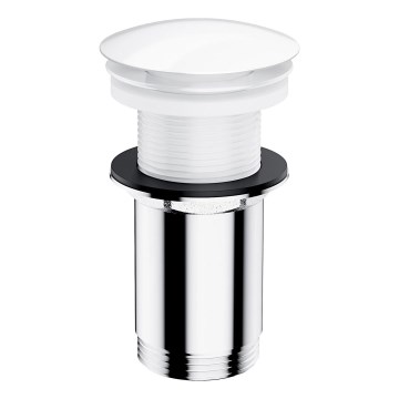OMNIRES A716BP - Klik-klak afløb til håndvask pr. 6,6 cm blank hvid