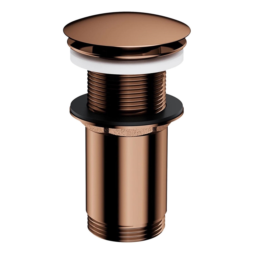 OMNIRES A716CP - Afløb til håndvask CLICK-CLACK diameter 6,6 cm skinnende kobber