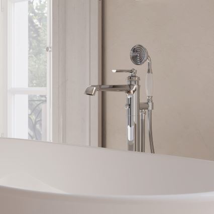 OMNIRES AM5233CR - Fritstående badekarssæt med ARMANCE armatur i blank krom