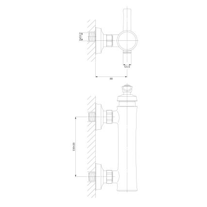 OMNIRES AM5240CR - Brusehane ARMANCE skinnende krom