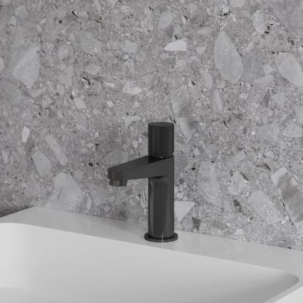 OMNIRES CT8010AT - Håndvaskarmatur CONTOUR 16,6 cm børstet antracit