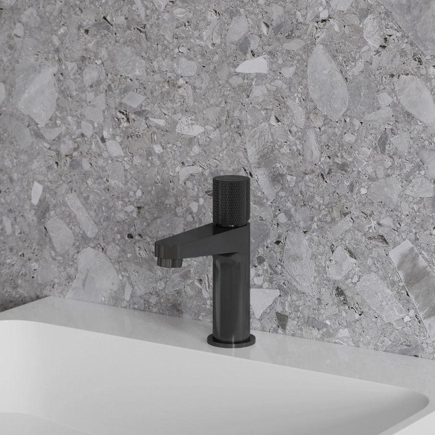 OMNIRES CT8010AT - Håndvaskarmatur CONTOUR 16,6 cm børstet antracit