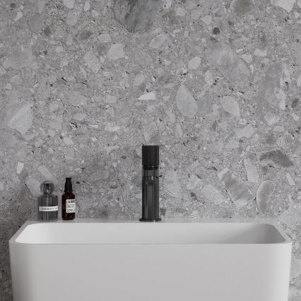 OMNIRES CT8010AT - Håndvaskarmatur CONTOUR 16,6 cm børstet antracit