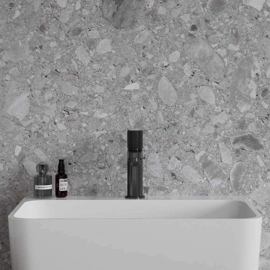 OMNIRES CT8010AT - Håndvaskarmatur CONTOUR 16,6 cm børstet antracit