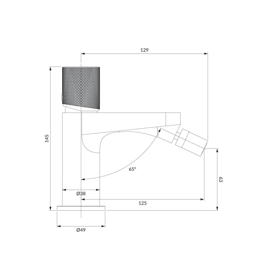 OMNIRES CT8020CR - Bidethane CONTOUR 14,5 cm skinnende krom