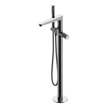 OMNIRES CT8033CR - Fritstående badesæt med hane CONTOUR skinnende krom
