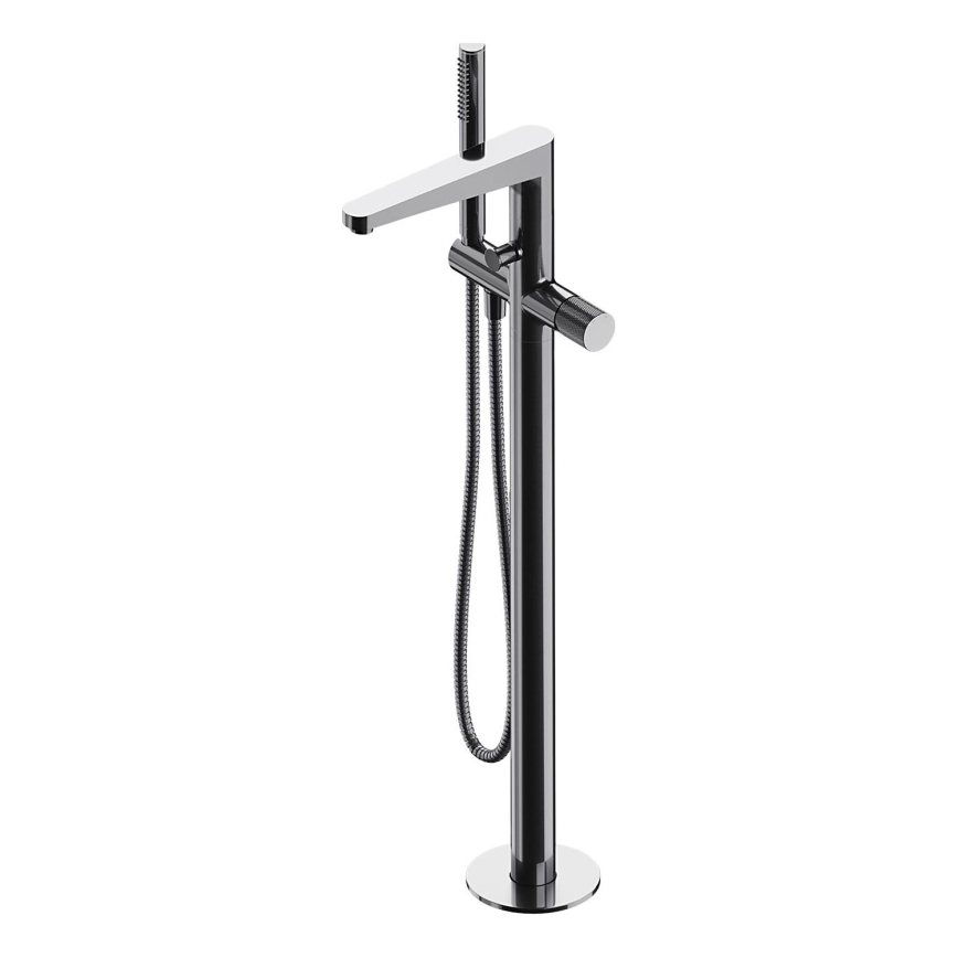 OMNIRES CT8033CR - Fritstående badesæt med hane CONTOUR skinnende krom