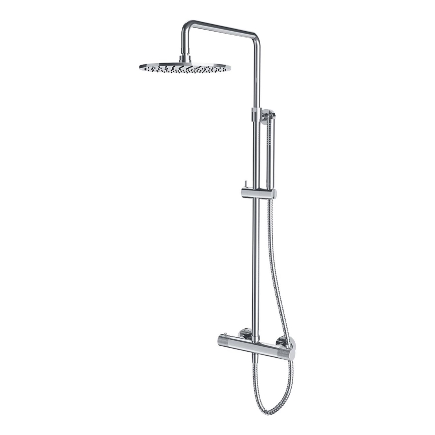 OMNIRES CT8044CR - Brusesæt m. termostathane CONTOUR skinnende krom