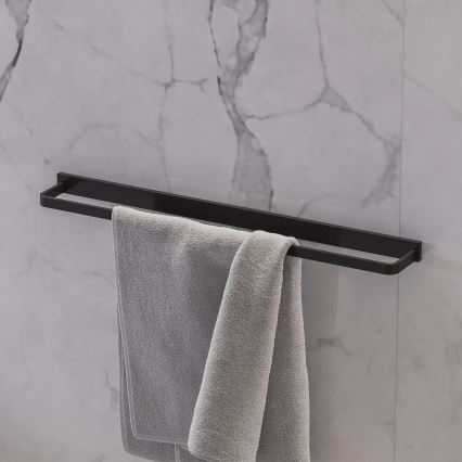 OMNIRES DA70216BL- Væghængt håndklædestang DARLING 61 cm semi-mat sort