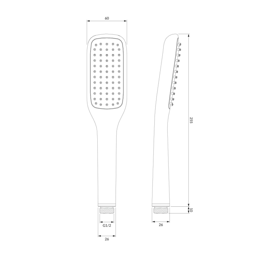 OMNIRES HUDSONX-PCR - Brusesæt HUDSONX skinnende krom