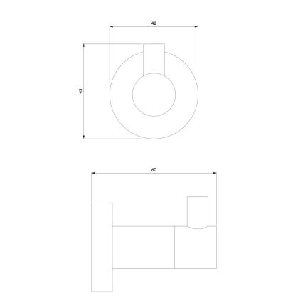 OMNIRES MP60110CR - Knage MODERN PROJECT skinnende krom