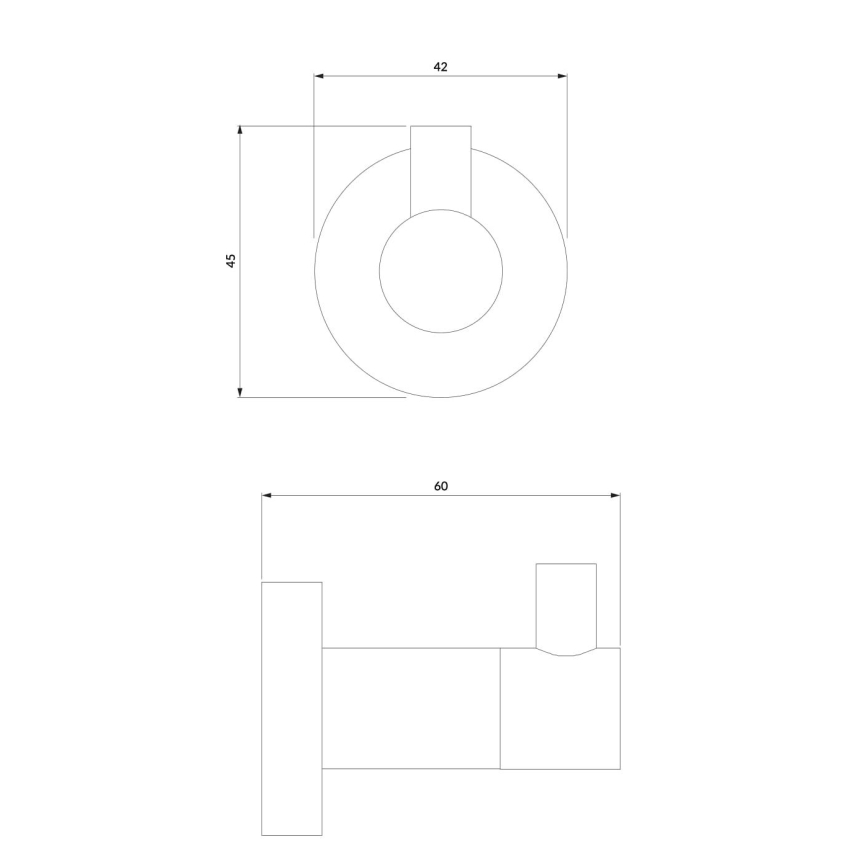 OMNIRES MP60110CR - Knage MODERN PROJECT skinnende krom