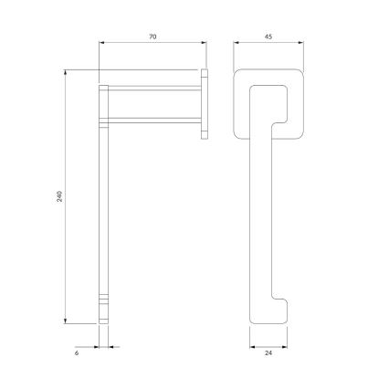 OMNIRES NL80510CR - Toiletrulleholder NELSON skinnende krom
