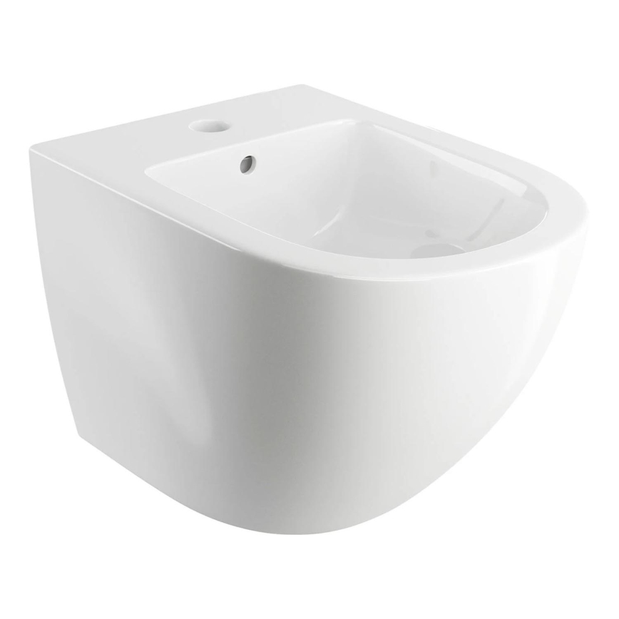 OMNIRES OTTAWABIBP - Væghængt bidet OTTAWA keramik/skinnende hvid