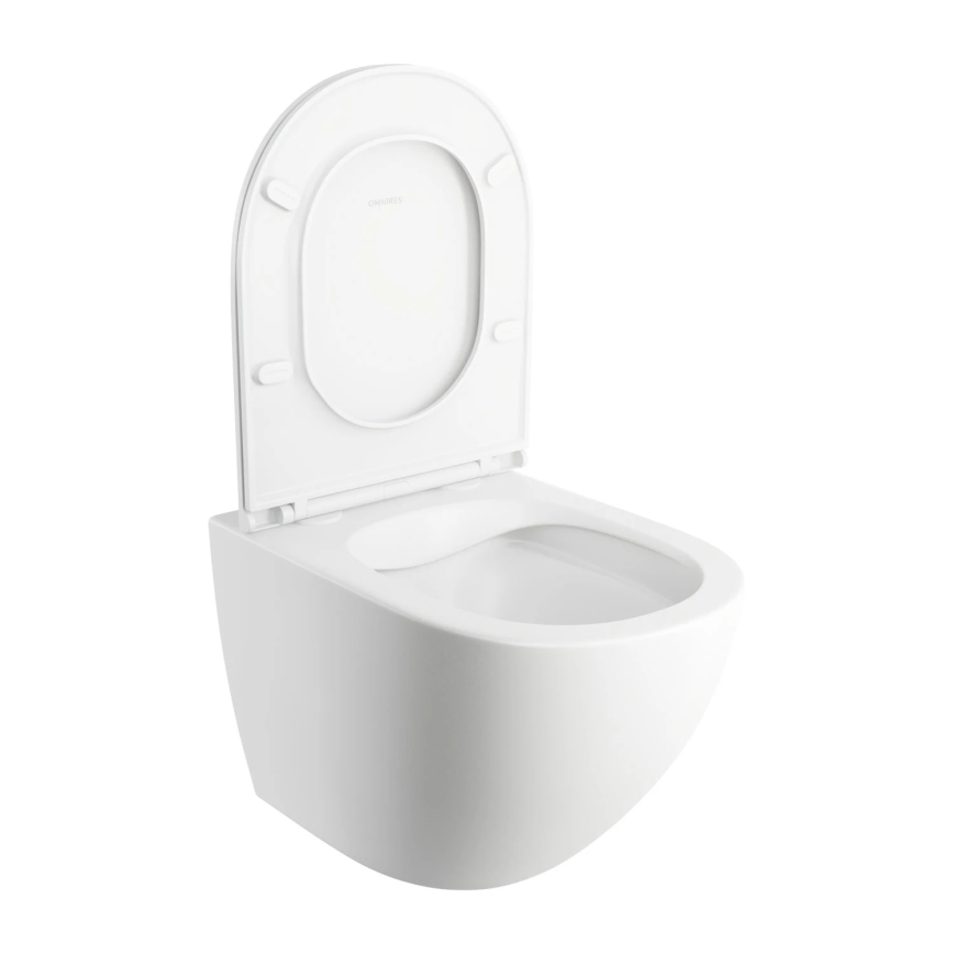 OMNIRES OTTAWAMWBM - Væghængt toilet med toiletsæde SoftClose OTTAWA keramik/mat hvid