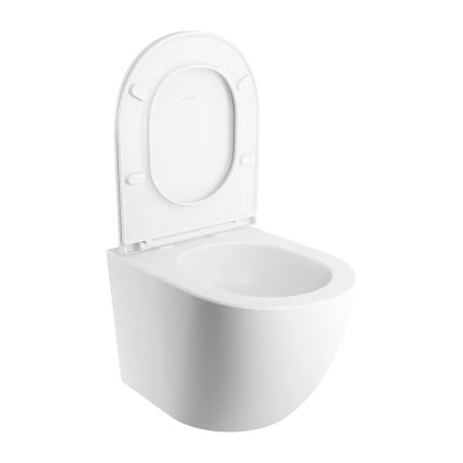 OMNIRES OTTAWASPXMWBM - Væghængt toilet med toiletsæde SoftClose OTTAWA keramik/mat hvid