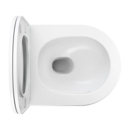 OMNIRES OTTAWASPXMWBM - Væghængt toilet med toiletsæde SoftClose OTTAWA keramik/mat hvid