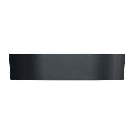 OMNIRES OVOUNBLV - Bordmonteret håndvask OVO 55x36 cm mat sort lava