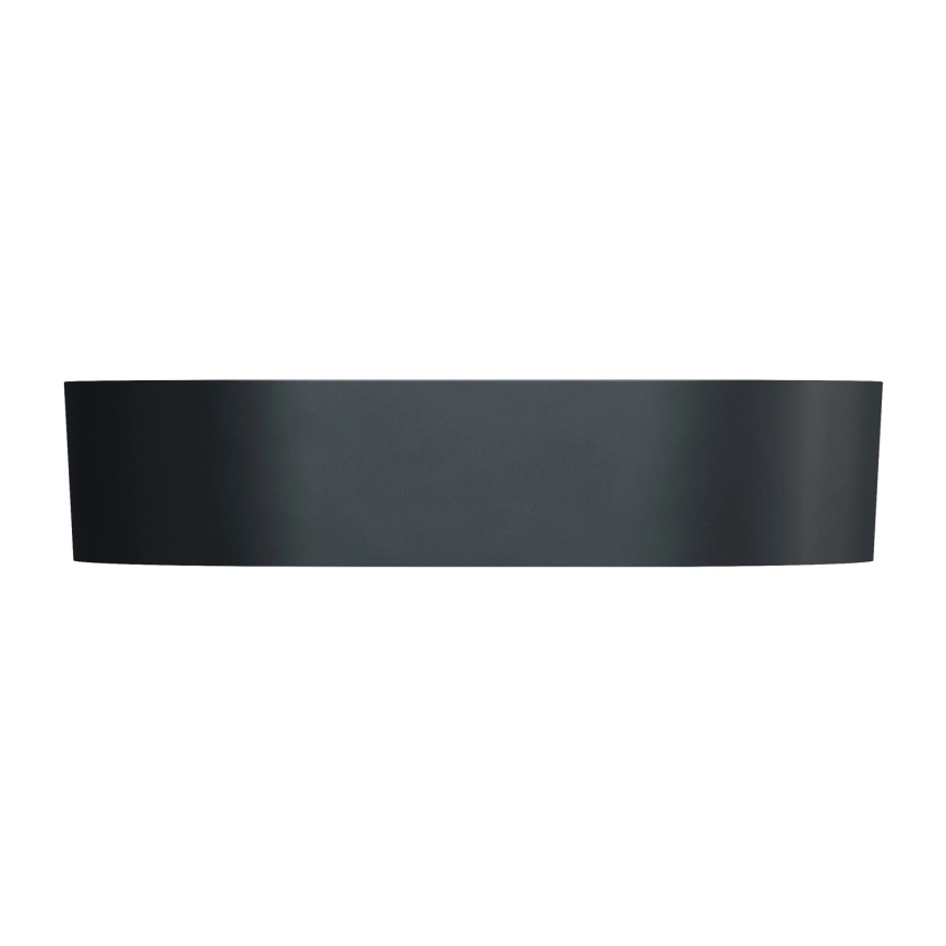 OMNIRES OVOUNBLV - Bordmonteret håndvask OVO 55x36 cm mat sort lava