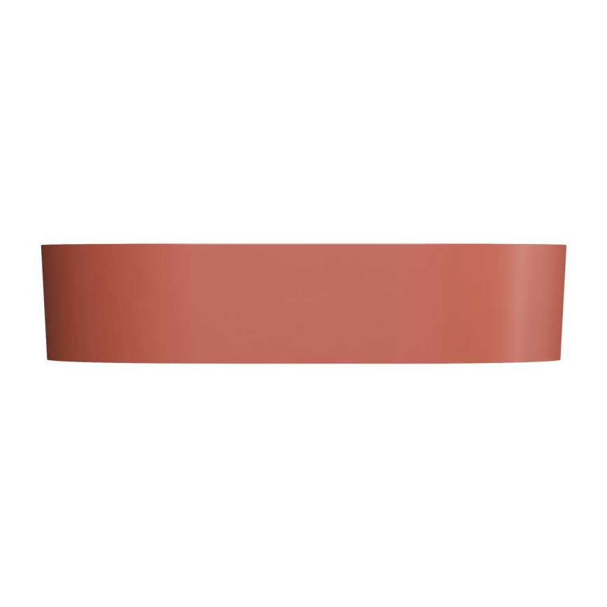 OMNIRES OVOUNTE - Bordpladevask OVO 55x36 cm, dolomit/mat terracotta