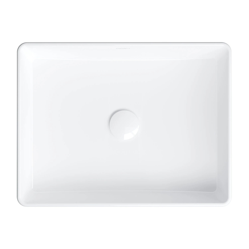OMNIRES PASADENA470BP - Vask til bordplade PASADENA 47x36 cm keramisk/højglans hvid