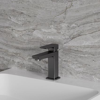 OMNIRES PM7410GR - Håndvaskarmatur PARMA 15 cm, børstet grafit