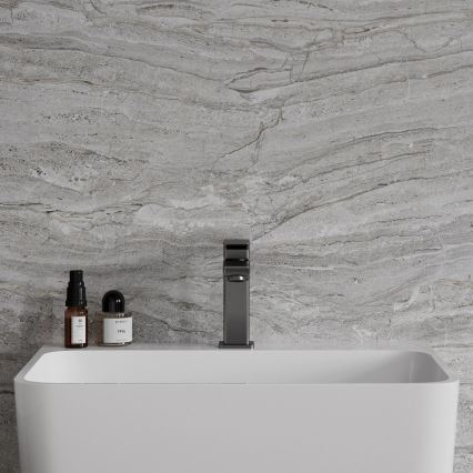 OMNIRES PM7410GR - Håndvaskarmatur PARMA 15 cm, børstet grafit