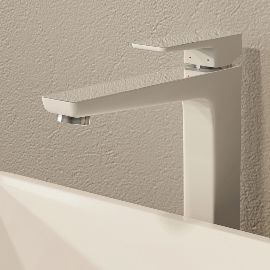 OMNIRES PM7412CRB - Hane PARMA 27,3 cm skinnende krom/hvid
