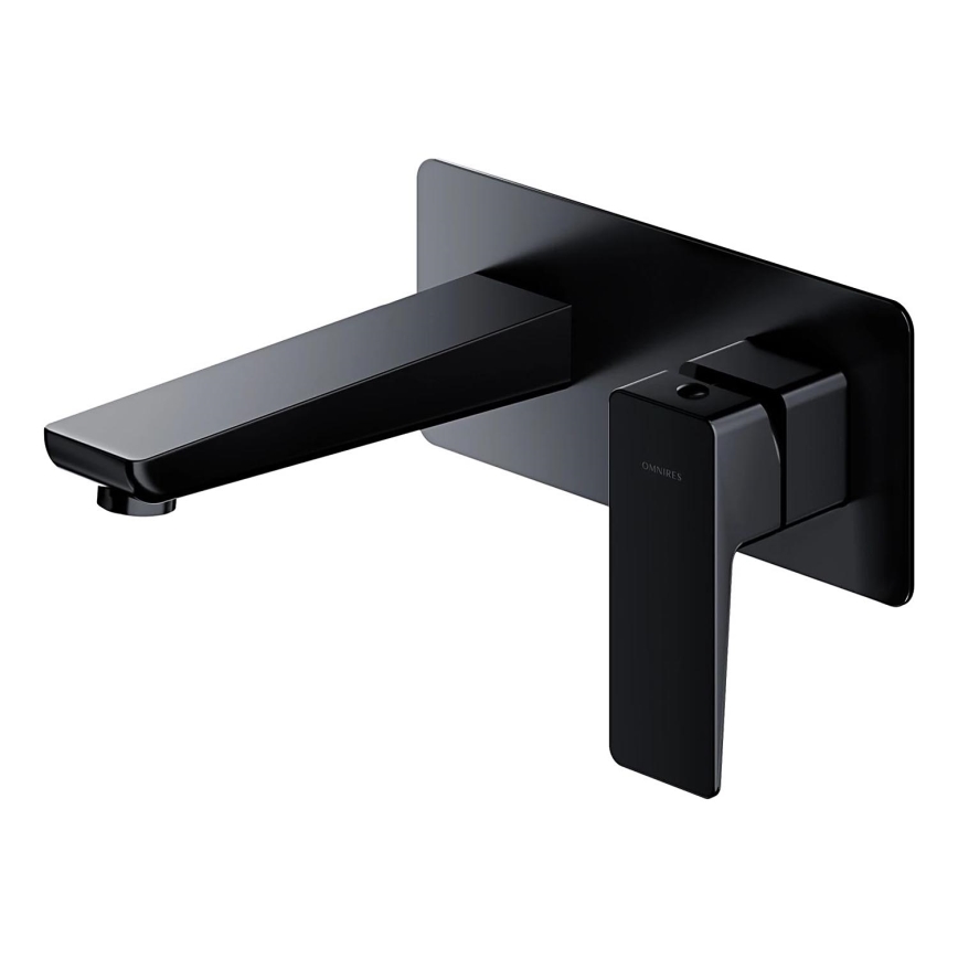 OMNIRES PM7415BL - Håndvaskarmatur til skjult installation PARMA mat sort