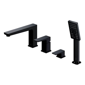 OMNIRES PM7432BL - Hane til badekar 4-huls PARMA mat sort