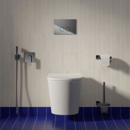 OMNIRES TAMPAMWBP - Væghængt toilet med SoftClose-toiletsæde TAMPA, keramik/blank hvid