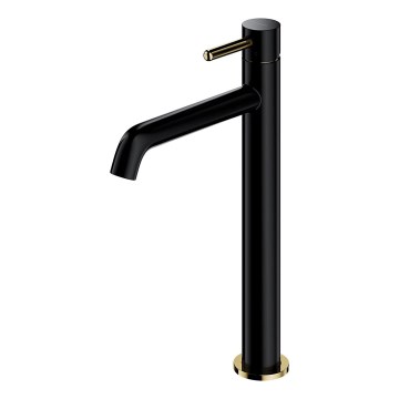 OMNIRES Y1212BLGL - Hane Y 30,8 cm semi-mat sort/skinnende gylden