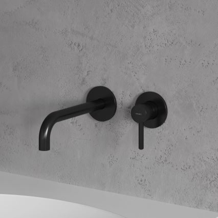 OMNIRES Y1215HLBL - Håndvaskarmatur til skjult installation Y semi-mat sort