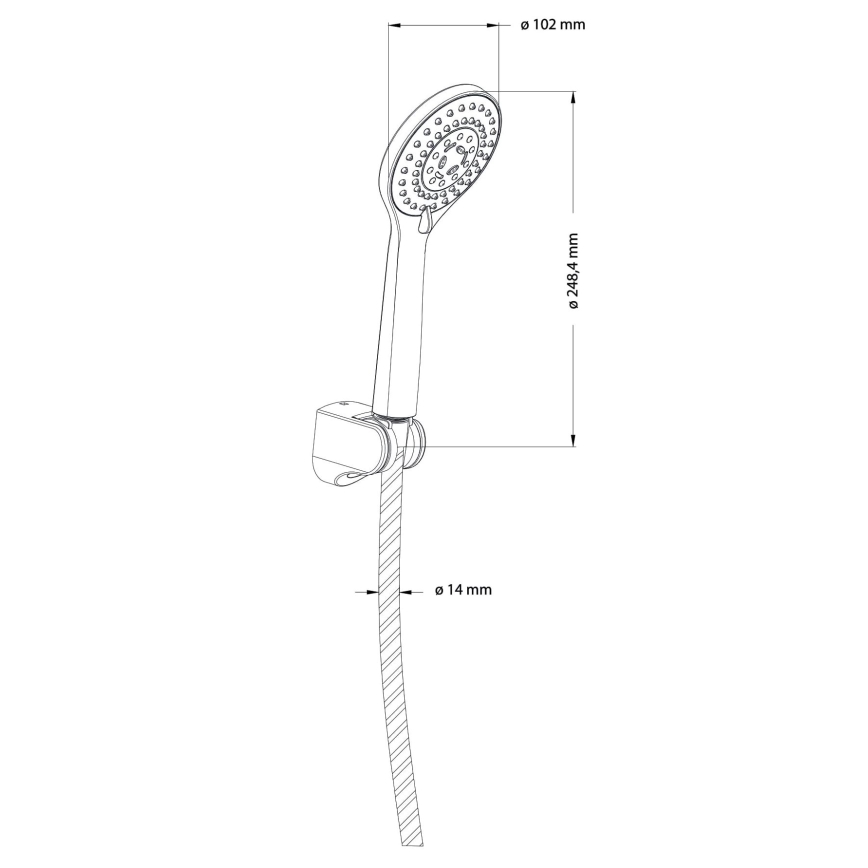 OMNIRES YOSEMITE-PCR - Brusesæt YOSEMITE skinnende krom