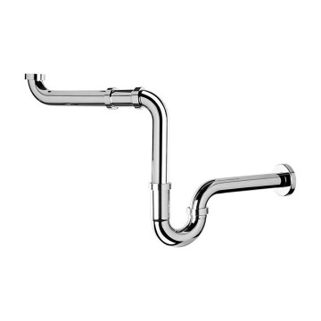 Omp tea - Sifon til håndvask i poleret krom