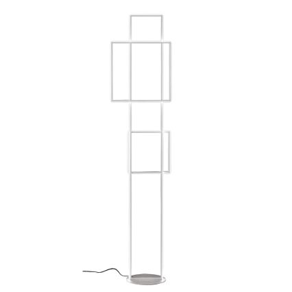 Ondaluce - Dæmpbar LED-gulvlampe DOWEL LED/77W/230V 166 cm sølv