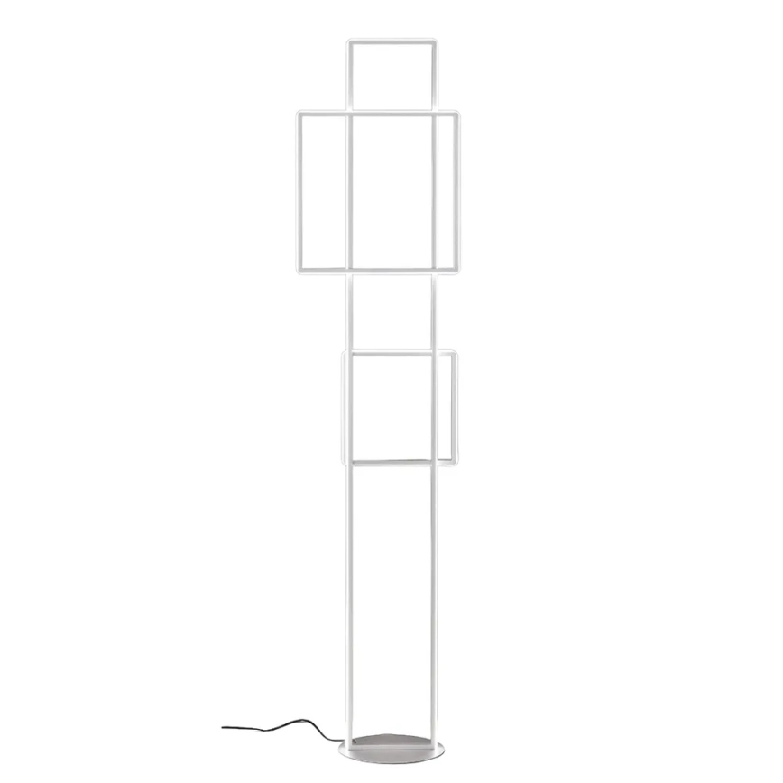 Ondaluce - Dæmpbar LED-gulvlampe DOWEL LED/77W/230V 166 cm sølv