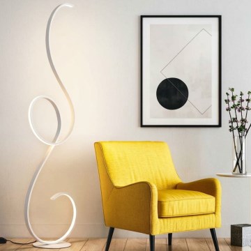 Ondaluce - Dæmpbar LED-gulvlampe FLOK LED/44W/230V 152 cm hvid