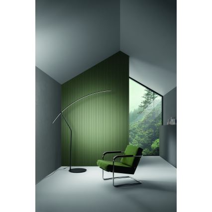 Ondaluce - Dæmpbar LED-gulvlampe FOLAGA LED/30W/230V sort