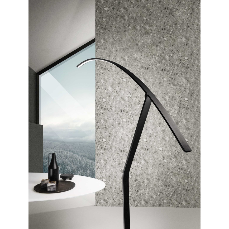 Ondaluce - Dæmpbar LED-gulvlampe FOLAGA LED/30W/230V sort