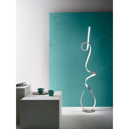 Ondaluce - Dæmpbar LED-gulvlampe LUMEN LED/30W/230V 160 cm sølv